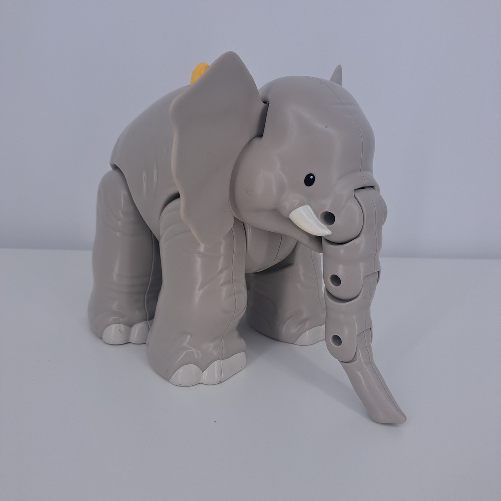 Fisher Price Little People Big Animal Elephant Toy Gray Interactive Sound Safari
